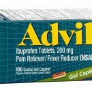 Advil Gel Caplets 100 Caplets (Bulk Pack of 18)