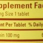 Nature Made Vitamin B-1 Tablets 100 mg Dietary Supplement 100 Count, 6 Pack