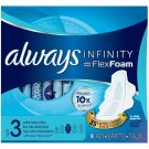 Always Pads Size 3 Infinity With Flex Foam 14 Count X-Heavy Flow (6 Pack) Bulk