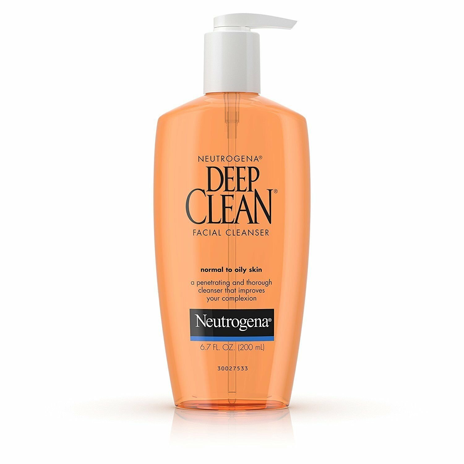 Neutrogena Deep Clean Daily Facial Cleanser Wash, 6.7 Fl. Oz., (Bulk Pack of 6)