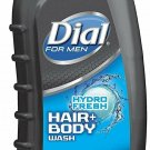 Dial For Men Hair + Body Wash Advanced Hydration Hydro Fresh, 16 fl oz, 4 Pack