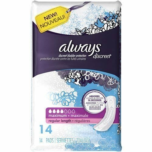 Always Discret Maximum Re Size 14ct Always Discreet Bladder Protection...