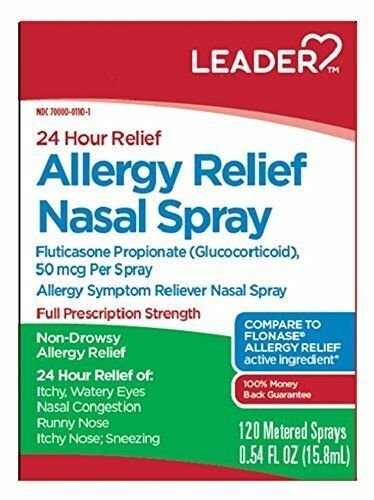 Leader Allergy Relief Nasal Spray, 0.54oz Each (Bulk Pack of 6)