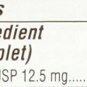 Meclizine Hcl 12.5 Milligrams 100 Cplts