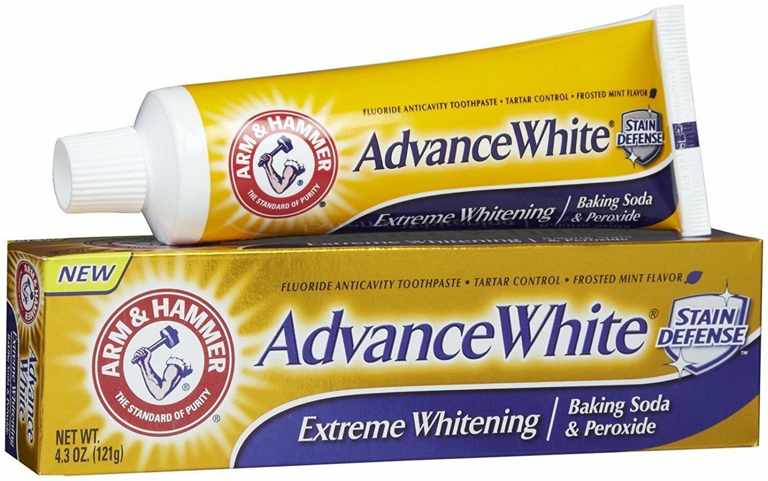 ARM & HAMMER Advance White Baking Soda & Peroxide Toothpaste, Extreme...