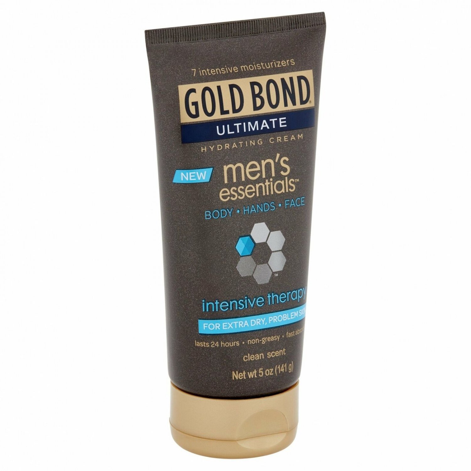 Gold Bond Ultimate Hydrating Cream Men Essential Intensive Therapy, 5oz, 5 Pack