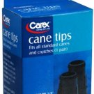 Carex Health Brands Fga71900 7/8" Black Cane Tips 2 Count