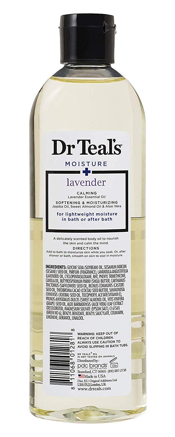 Dr Teal's Moisturizing Bath & Body Soothing Lavender Essential Oil 8.8oz, 1 Pack