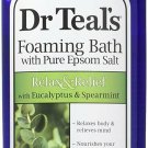 Dr Teal's Foaming Bath Pure Epsom Salt Eucalyptus & Spearmint, 34 oz, 4 Pack