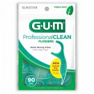 GUM Professional Clean Flossers Fresh Mint , Extra Strong, 90 CT (Bulk Pack of 11)