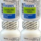 Floranex Lactobacillus Tablets Probiotic Supplement for Colon Health 50Ea (4PK)