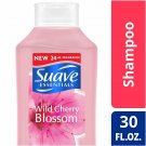 Suave Essentials Shampoo, Wild Cherry Blossom, 30 Ounce (Bulk Pack of 6)