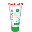 Convatec Sensi-Care Moisturizing Body Cream with Dimethicone 3 oz (Bulk Pack of 9)