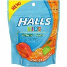 Halls Kids Vitamin C Pops Orange Flavor w/Reasealabel Bag 10 Count (Bulk Pack of 2)