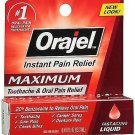 Orajel Maximum Strength Toothache Pain Relief Liquid - .45 oz, Bulk Pack of 6