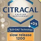 Citracal with Calcium D Slow Release 1200, 80-Count Bulk Pack of 3