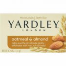 Yardley London Moisturizing Bar Soap w/ Oatmeal & Almond Exfoliates, 2ct, 6 Pack
