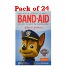 Band Aid Nickelodeon Paw Patrol Adhesive Bandage, 20 Assorted Sizes (PACK OF 24)