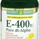 Nature's Bounty Vitamin E 400 IU Softgels Pure DL-Alpha 120 Soft Gels (Pack...