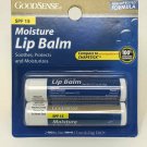 GoodSense Moisture Lip Balm Lasting Hydration Twin Pack SPF 15 0.15 oz, 2 Pack