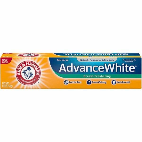 Arm & Hammer Toothpaste Advance White Breath Freshening Winter Mint 6oz, 4 Pack