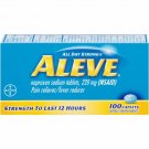 Aleve Pain Reliever/Fever Reducer Caplets, 100 ea (Bulk Pack of 2)