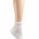 Seamless Comfort Diabetic Ankle Socks Large, White
