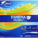 Tampax Pearl Plastic Triple Pack, Regular/Super/Super Plus Absorbency,...