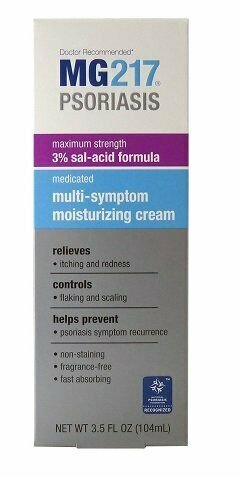 MG217 Psoriasis Multi-Symptom Moisturizing Cream Max Strength 3.5oz (Bulk Pack of 12)