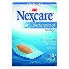 Nexcare Waterproof Clear Bandages Ultra-Thin All One Size 20 Count, 18 Pack