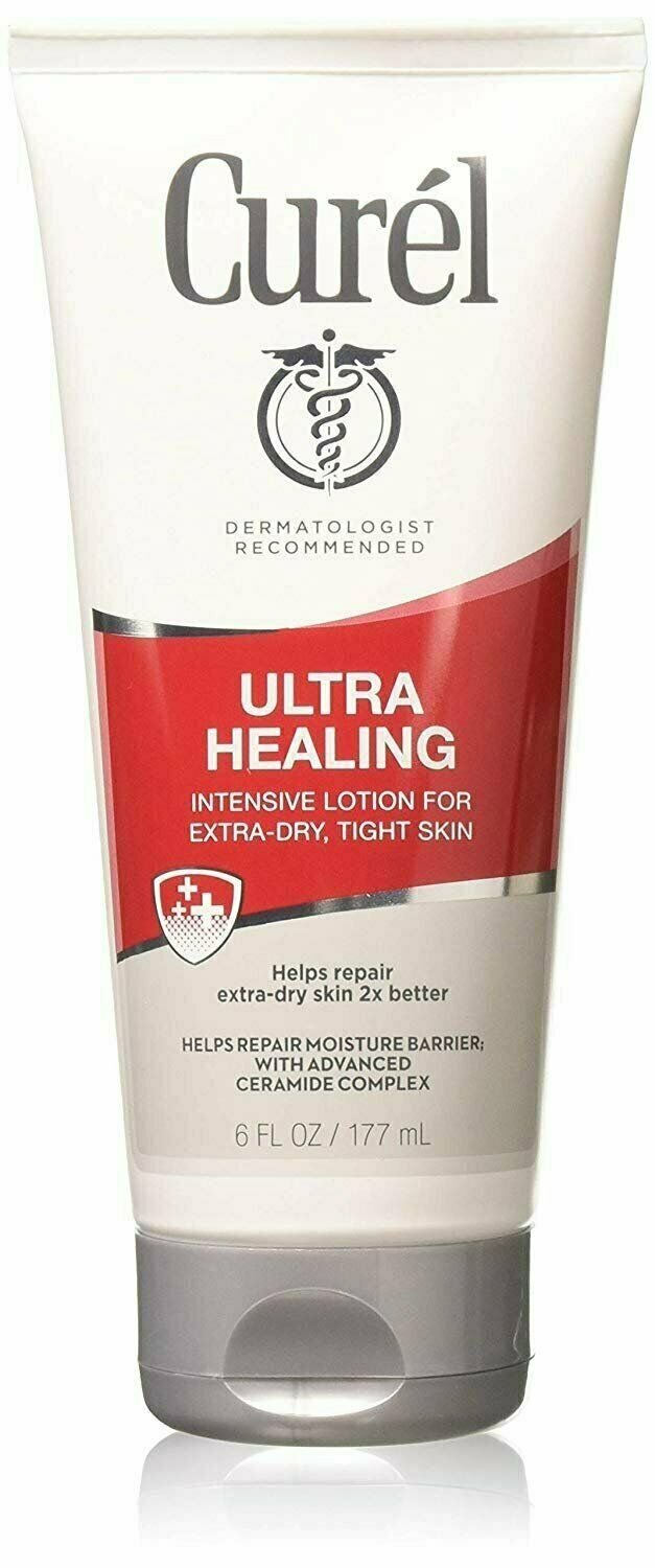 Curel Ultra Healing Intensive Body Lotion For Extra-Dry Tight Skin, 6 Oz, 4 Pack