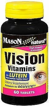 Mason Natural Vision Vitamins Plus Lutein Tablets - 60ct, Bulk Pack of 6