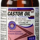 Humco Castor Oil USP Tasteless Odorless Stimulant Laxative for Constipation, 6oz