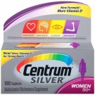 Centrum Silver Women 50+ Multivitamin/Multimineral Supplement 100 Tablets (10PK)