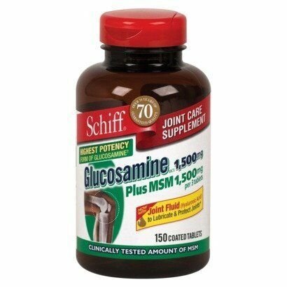 Schiff Glucosamine + MSM Coated Tablets 1500 mg 150CT (Bulk Pack of 9)