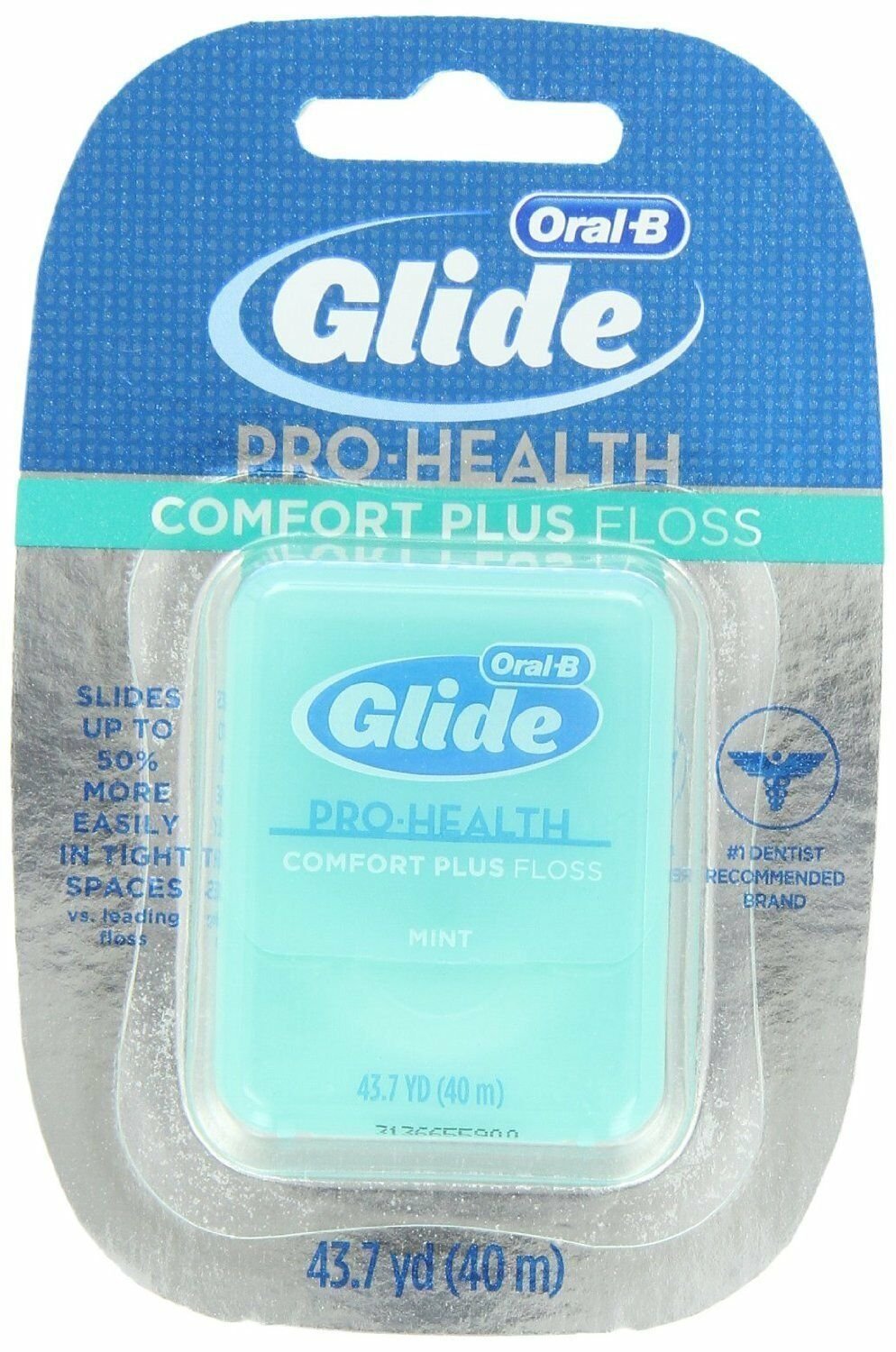 Glide PRO-HEALTH Comfort Plus Dental Floss, Mint, 43.7-Yard Dispenser (Pack...