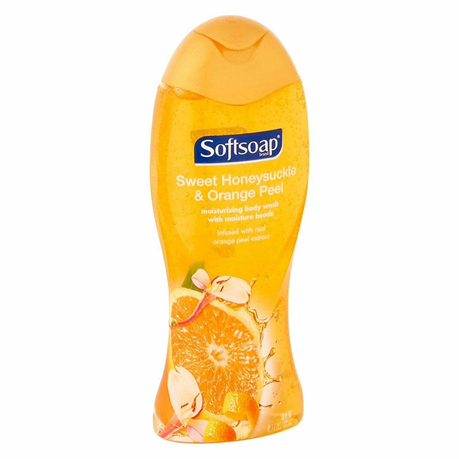 Softsoap Moisturizing Body Wash Sweet Honeysuckle & Orange Peel, 18oz, 3 Pack