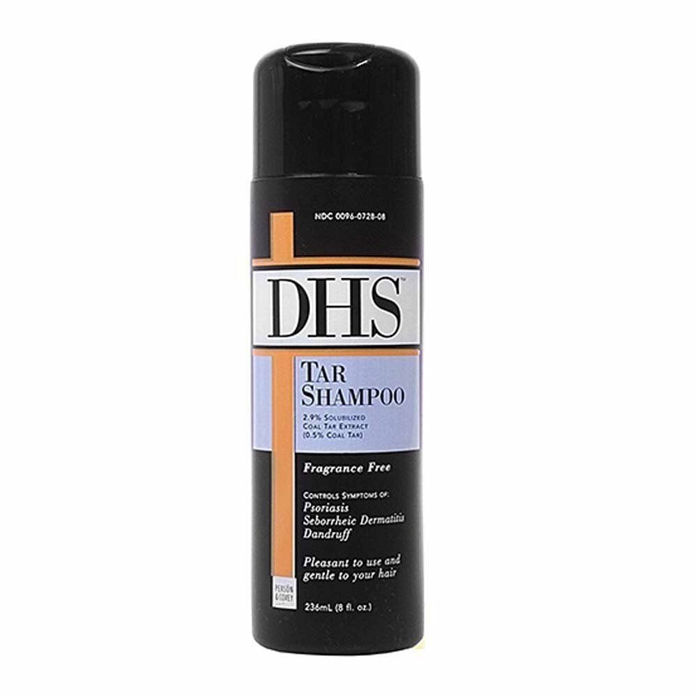 DHS Tar Shampoo Psoriasis Seborrheic Dermatitis & Dandruff Relief 8 oz (3PK)