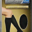 Loving Comfort Support Knee High Large Black Mild Compression Socks