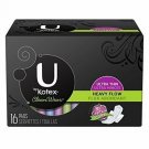 Kotex U Cleanwear Flexible Shape Menstrual Pads Heavy Flow 16 CT (Bulk Pack of 18)