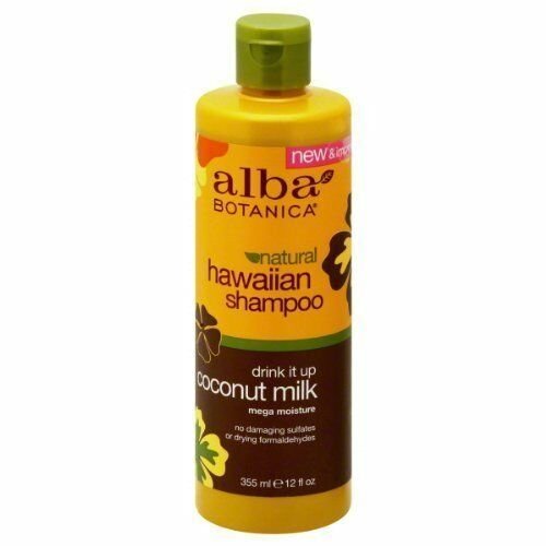 Alba Botanica Hawaiian Shampoo, Coconut Milk 12 oz (Bulk Pack of 5)