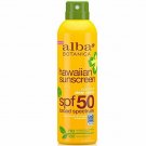 Alba Botanica Spf50 Sunscreen Hawaiian 6 Ounce Clear Spray (177ml) (2 Pack) Bulk