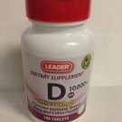 Leader Vitamin D3 10,000iu Ultra Strength, 100 Tablets