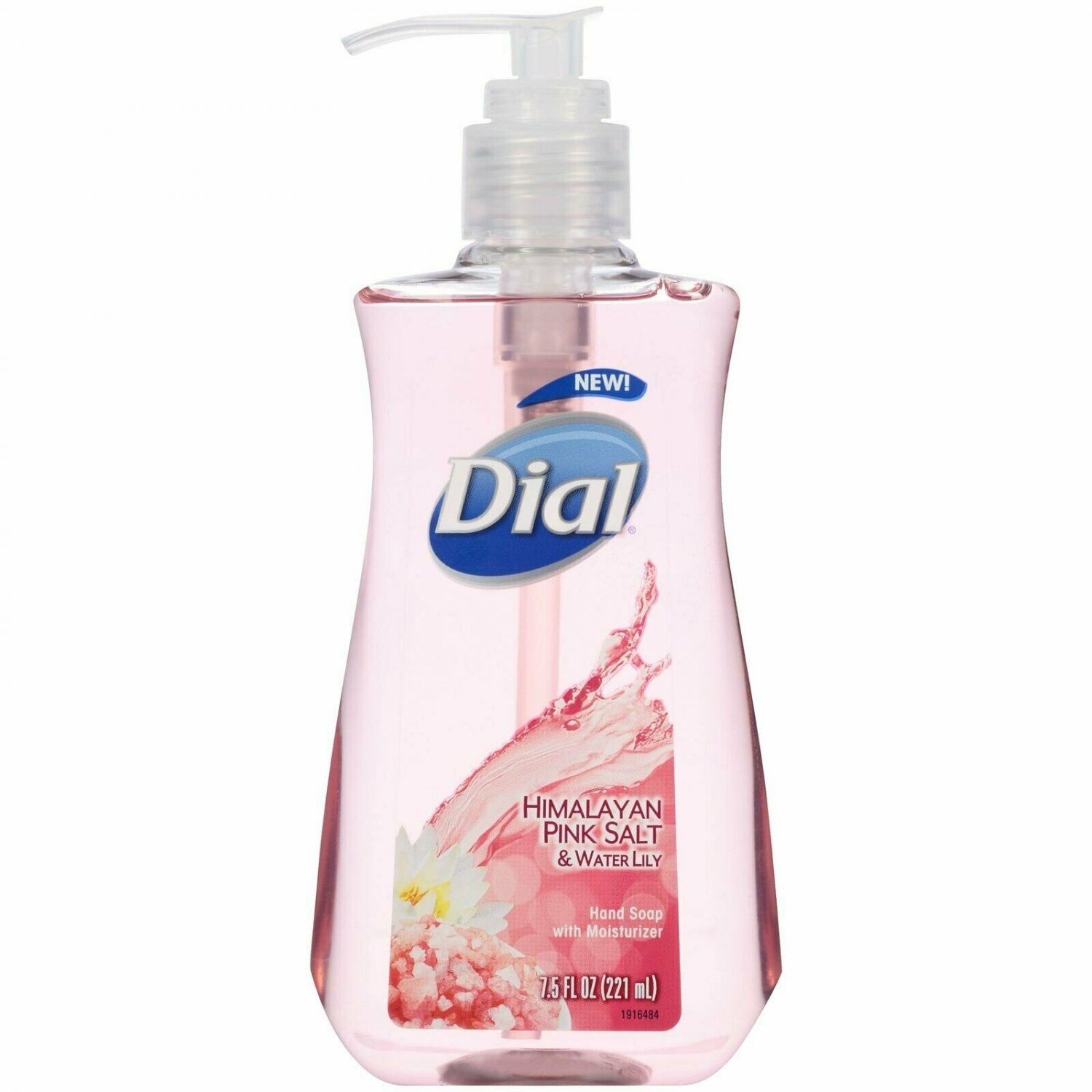 Dial Liquid Hand Soap Moisturizer Himalayan Pink Salt Water Lily, 7.5 oz, 1 Pack