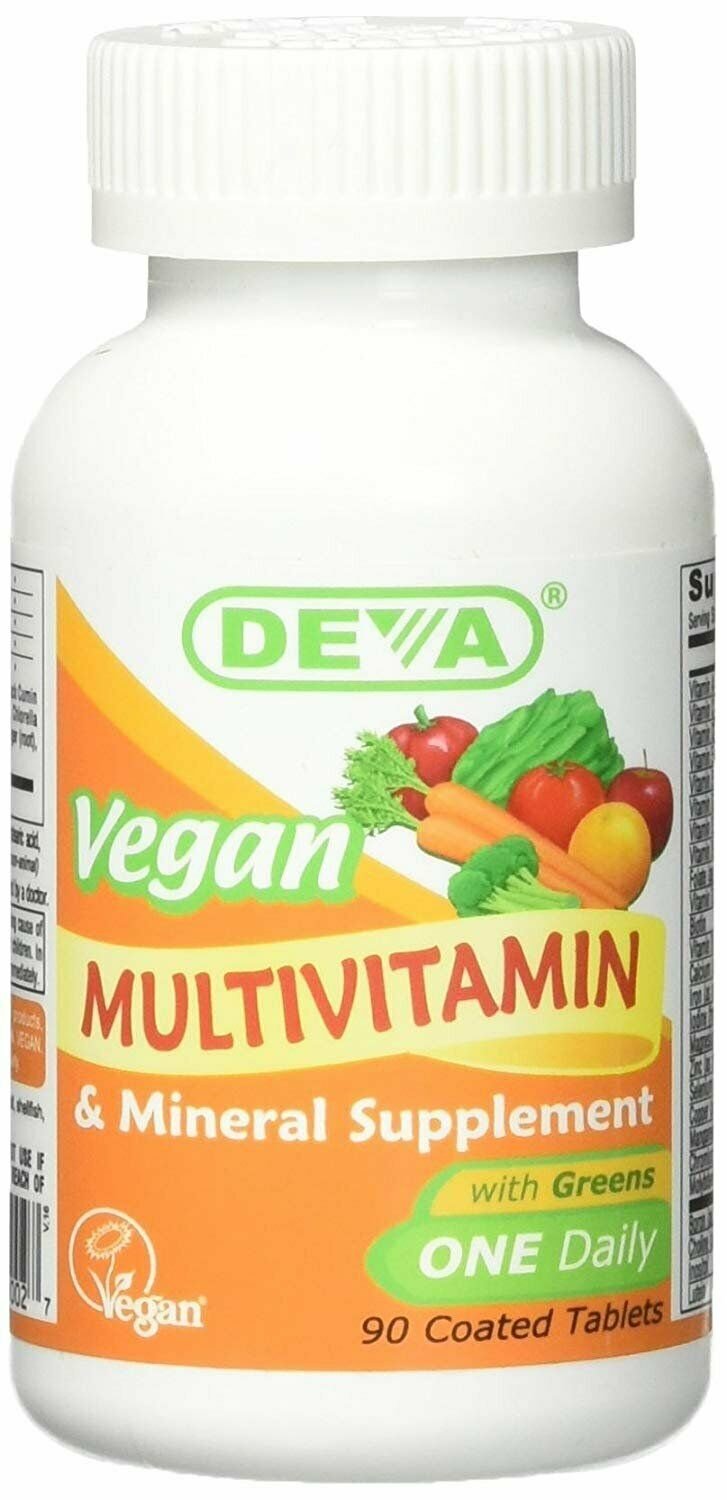 Deva Vegan Multivitamin & Mineral One Daily Dietary Supplement 90 Count, 24 Pack