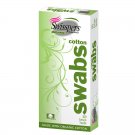 Swisspers Swabs Cotton Organic Biodegradable Paper Stick, 180 ct, 3 Pack