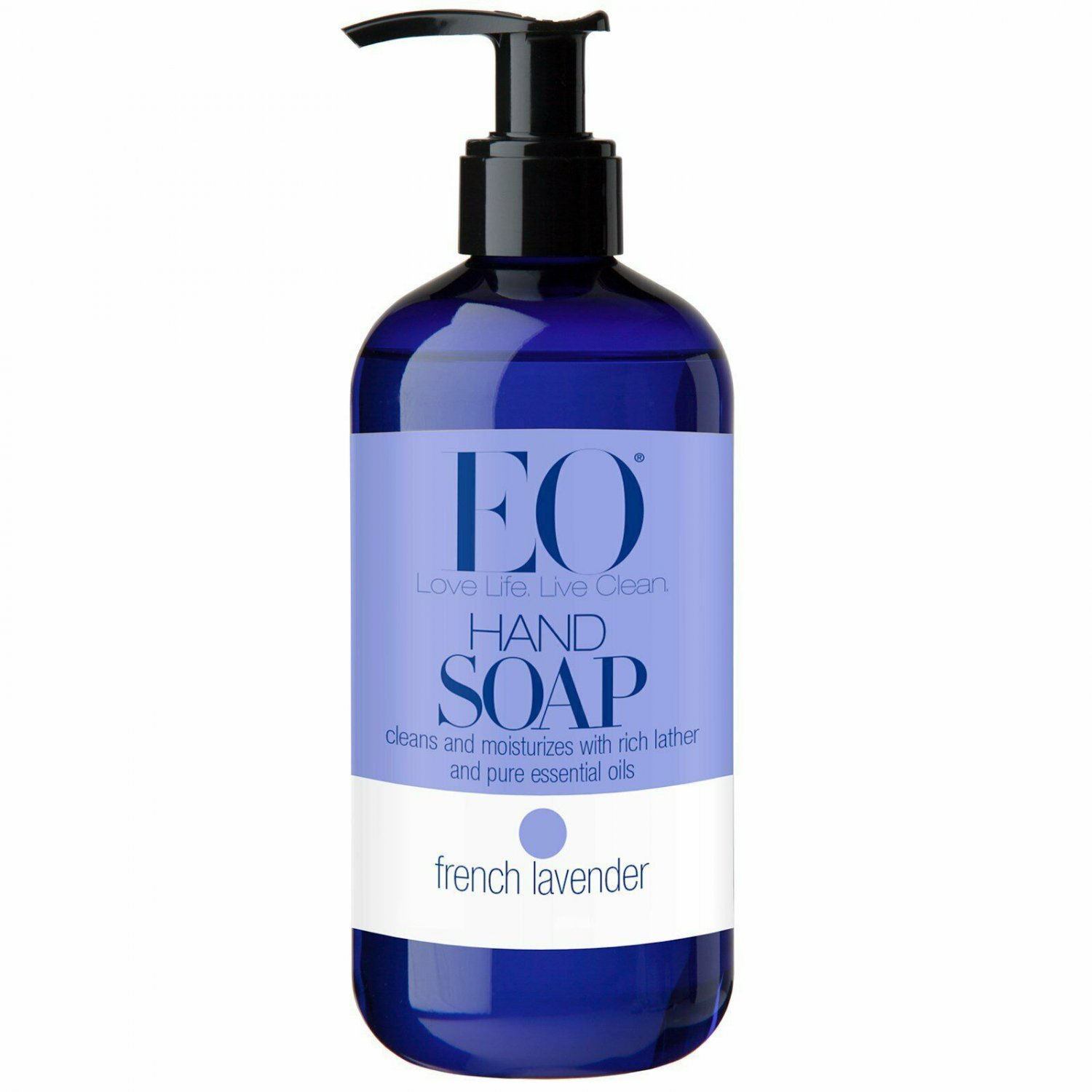 EO Products Liquid Hand Soap French Lavender Essential Oil 12 Ounce, 6 Pack