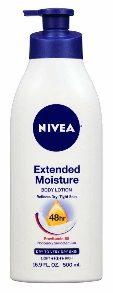 Nivea Lotion Extended Moisture 48Hr 16.9 Ounce Pump (Dry to Very Dry Skin)...