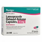 Perrigo Lansoprazole Delayed Release Capsules, Green, 28 Count
