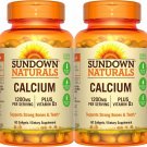 Sundown Naturals Calcium 1200mg Plus Vitamin D, 60 Softgels (Bulk Pack of 2) Total...